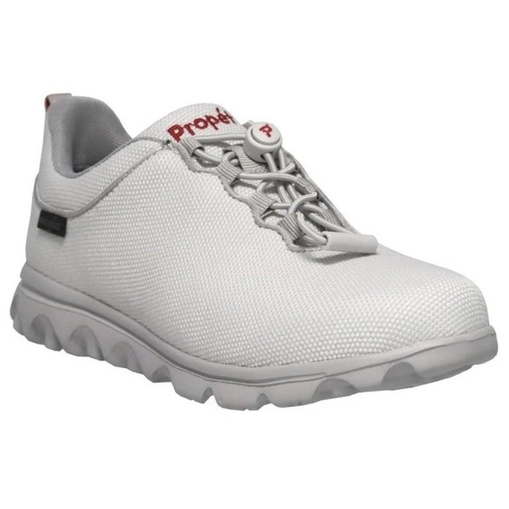 Propét TravelActiv Aurora Shoes Womens Size 9 Light Gray Waterproof WAT122M